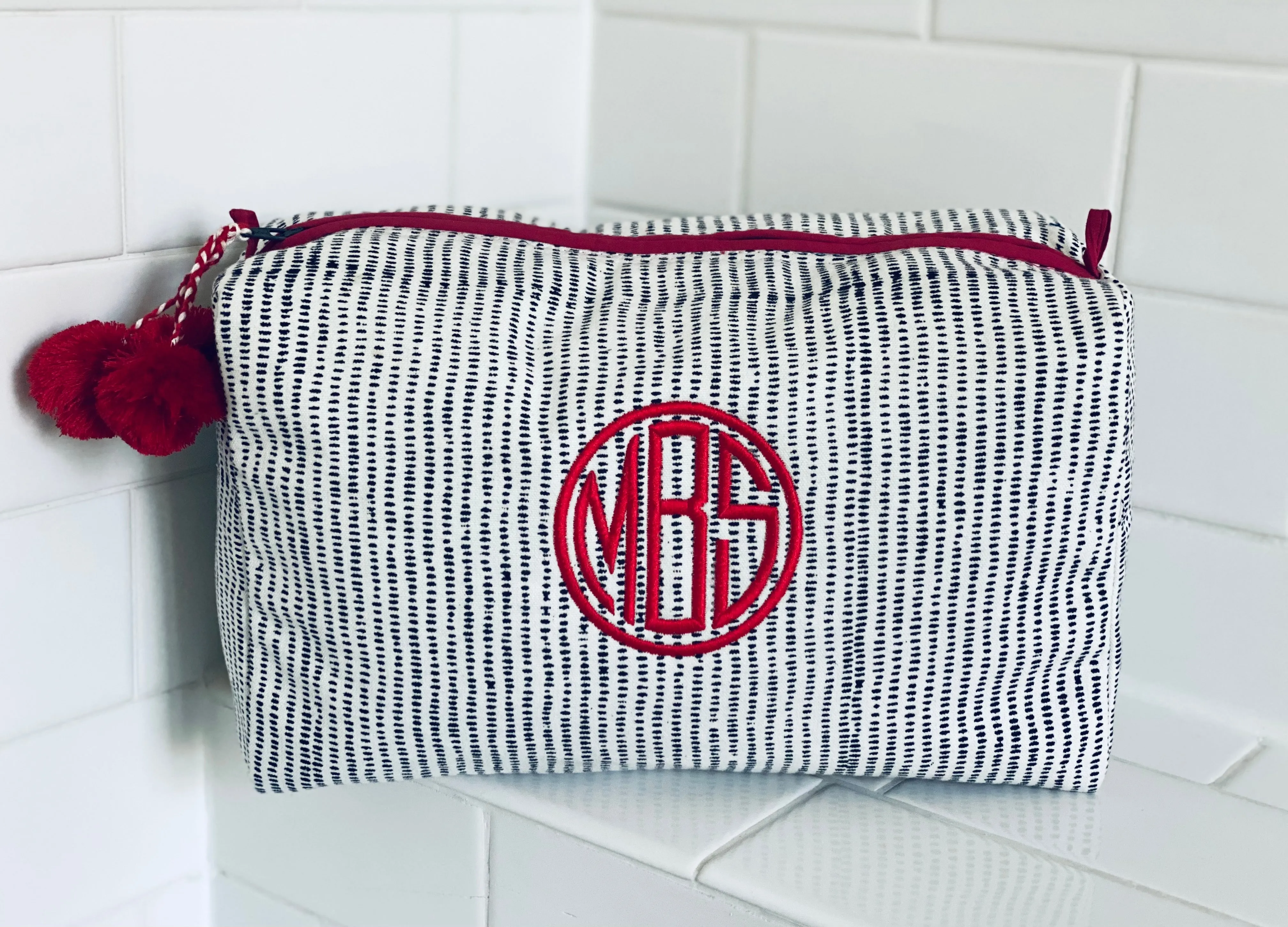 Black Stripes Toiletry Bag