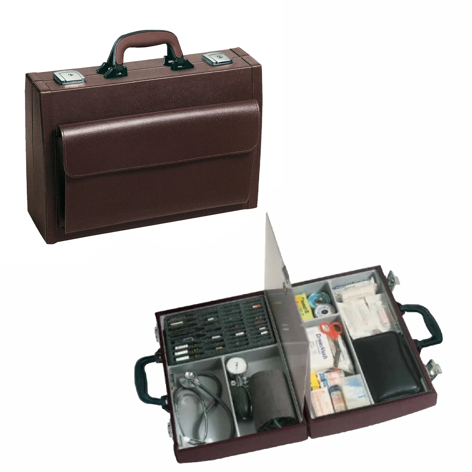 Bollmann Piccola Leather Case | Large | Burgundy