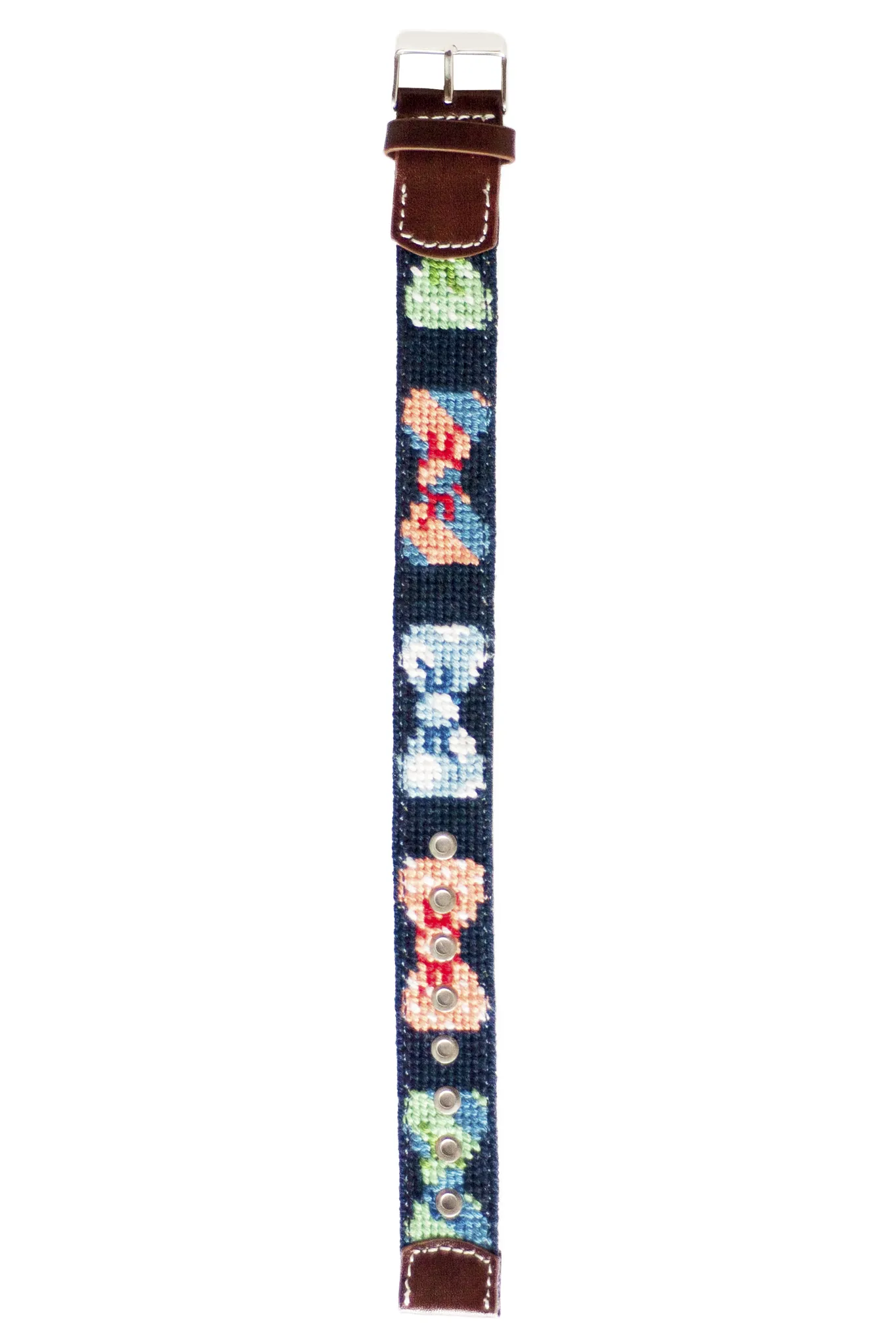 Bow Tie Needlepoint Watch Strap