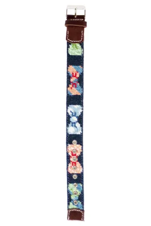 Bow Tie Needlepoint Watch Strap