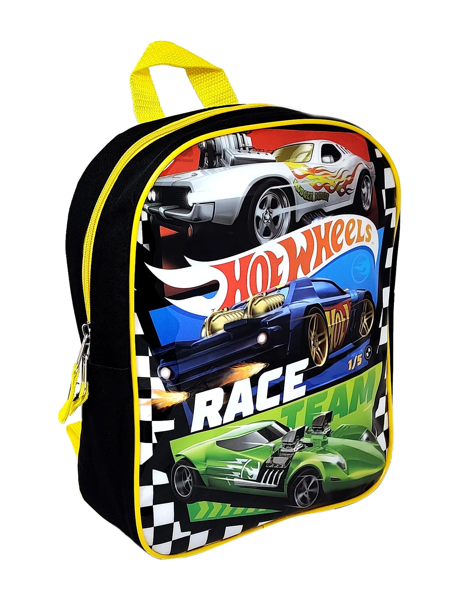 Boys Hot Wheels Mini Backpack 11" Cars w/ 4-Color Retractable Ballpoint Pen Set