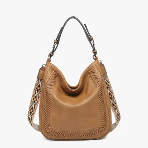 Braided Detail Hobo Purse