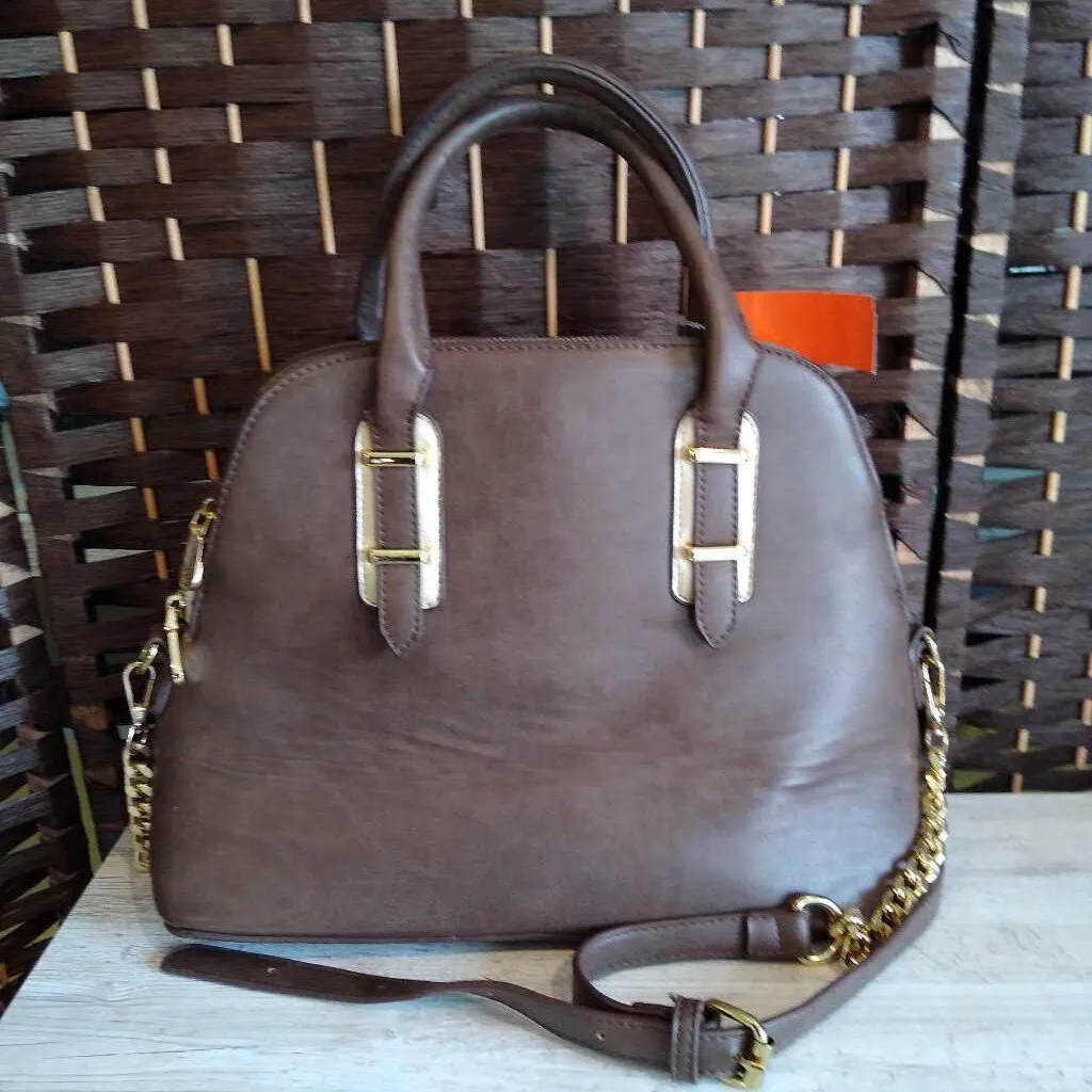 BROWN , CROSSBODY PURSE