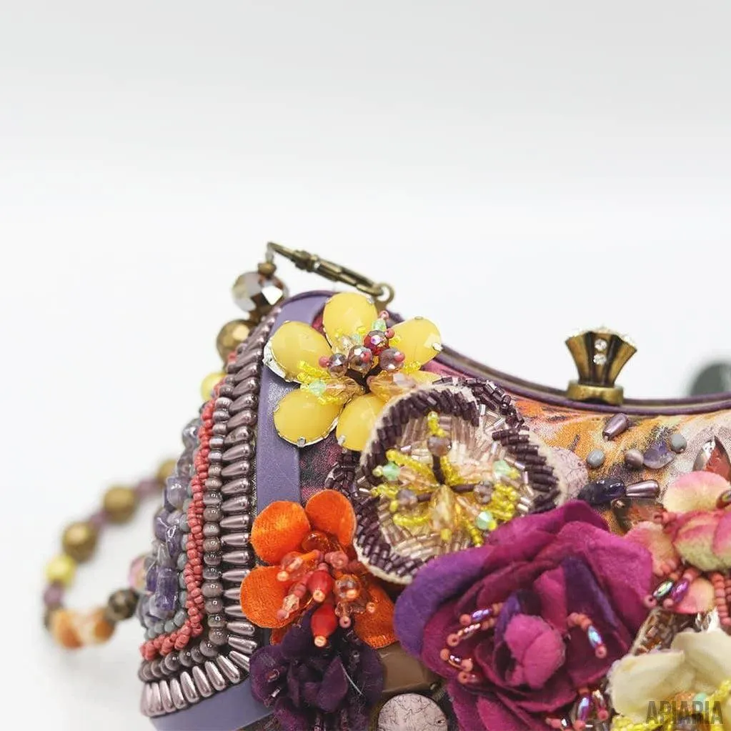 California Dreamin Handbag by Mary Frances, Hand beaded and embroidered