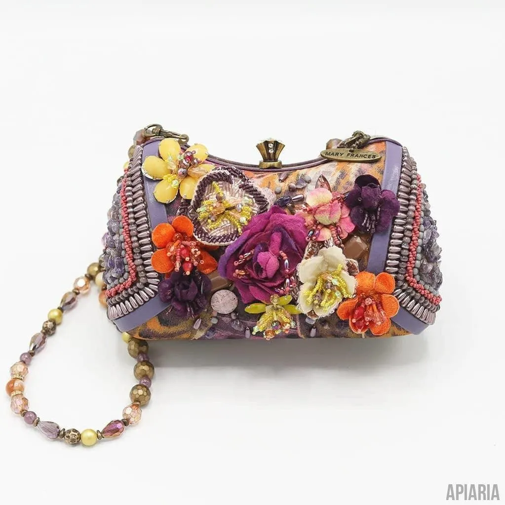 California Dreamin Handbag by Mary Frances, Hand beaded and embroidered