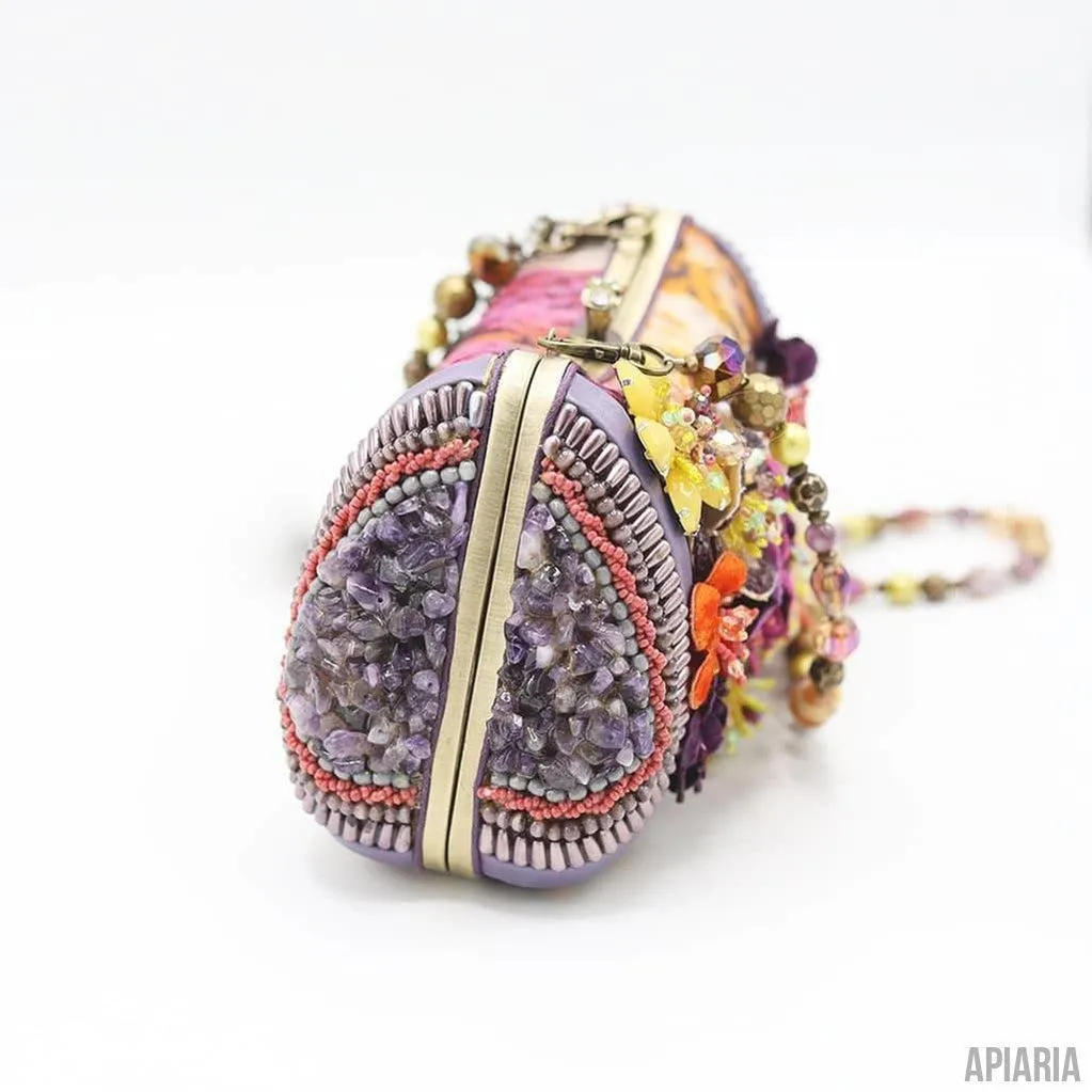 California Dreamin Handbag by Mary Frances, Hand beaded and embroidered