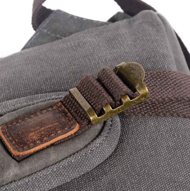 Canvas Leather Backpack  | Amazon