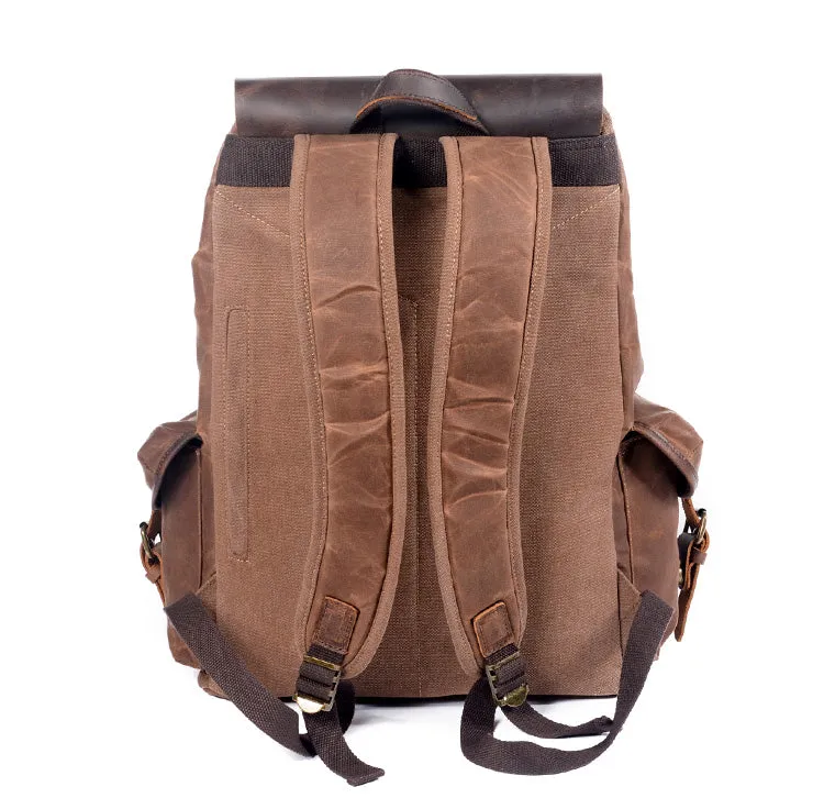 Canvas Leather Backpack  | Amazon