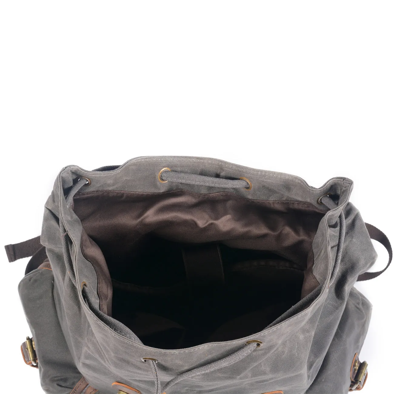 Canvas Leather Backpack  | Amazon