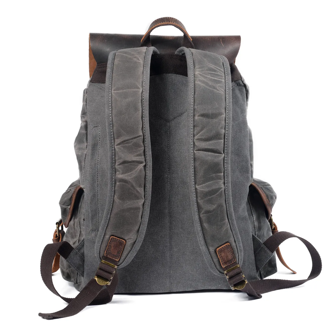 Canvas Leather Backpack  | Amazon
