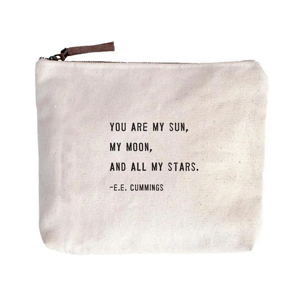 Canvas Zip Bags- Multiple Options Available