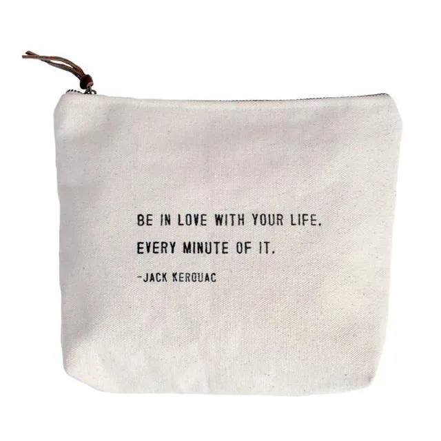 Canvas Zip Bags- Multiple Options Available
