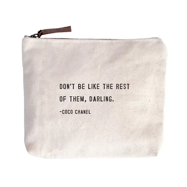 Canvas Zip Bags- Multiple Options Available