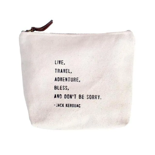 Canvas Zip Bags- Multiple Options Available