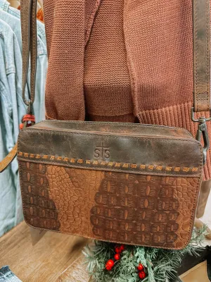 Catalina Croc Crossbody
