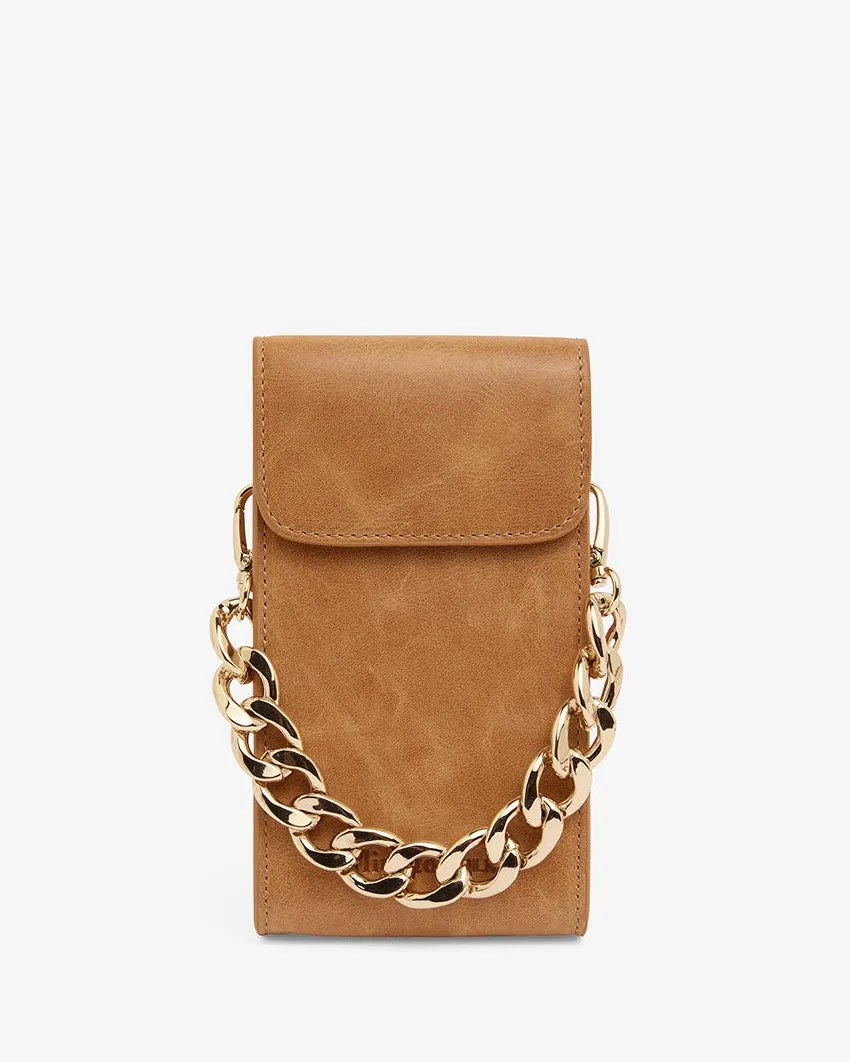 Celeste Phone Bag (Vintage Tan)