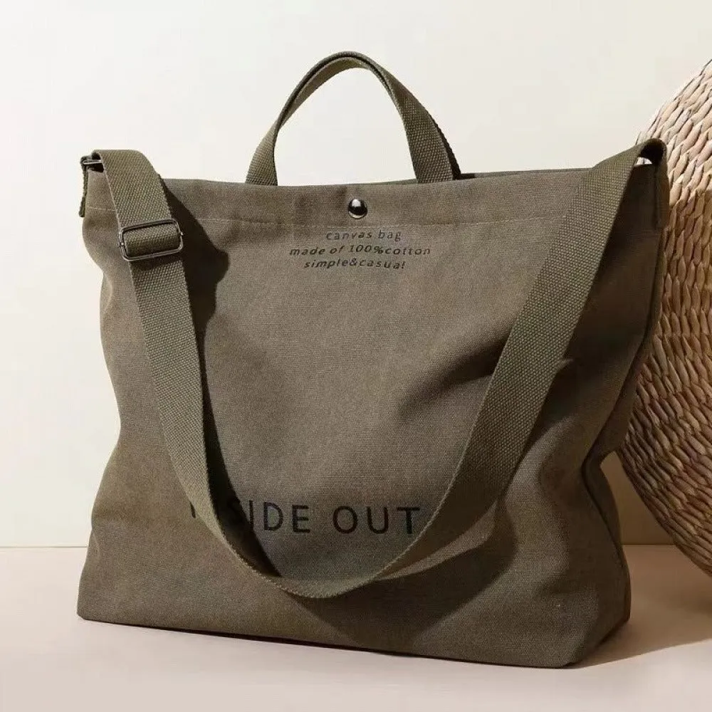 Chic Vintage Canvas Crossbody Bag by Esther