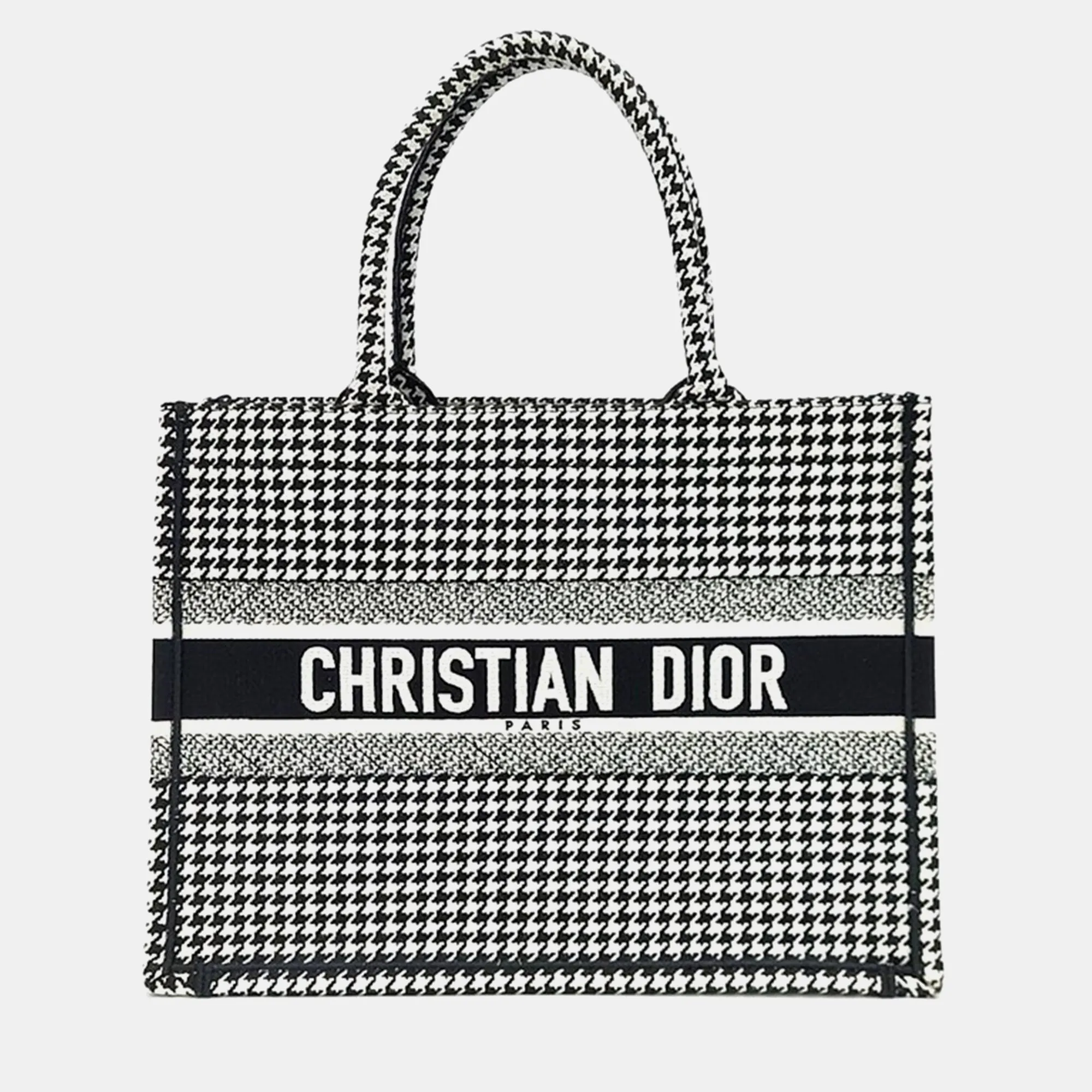 Christian Black/White Canvas Book Tote Bag