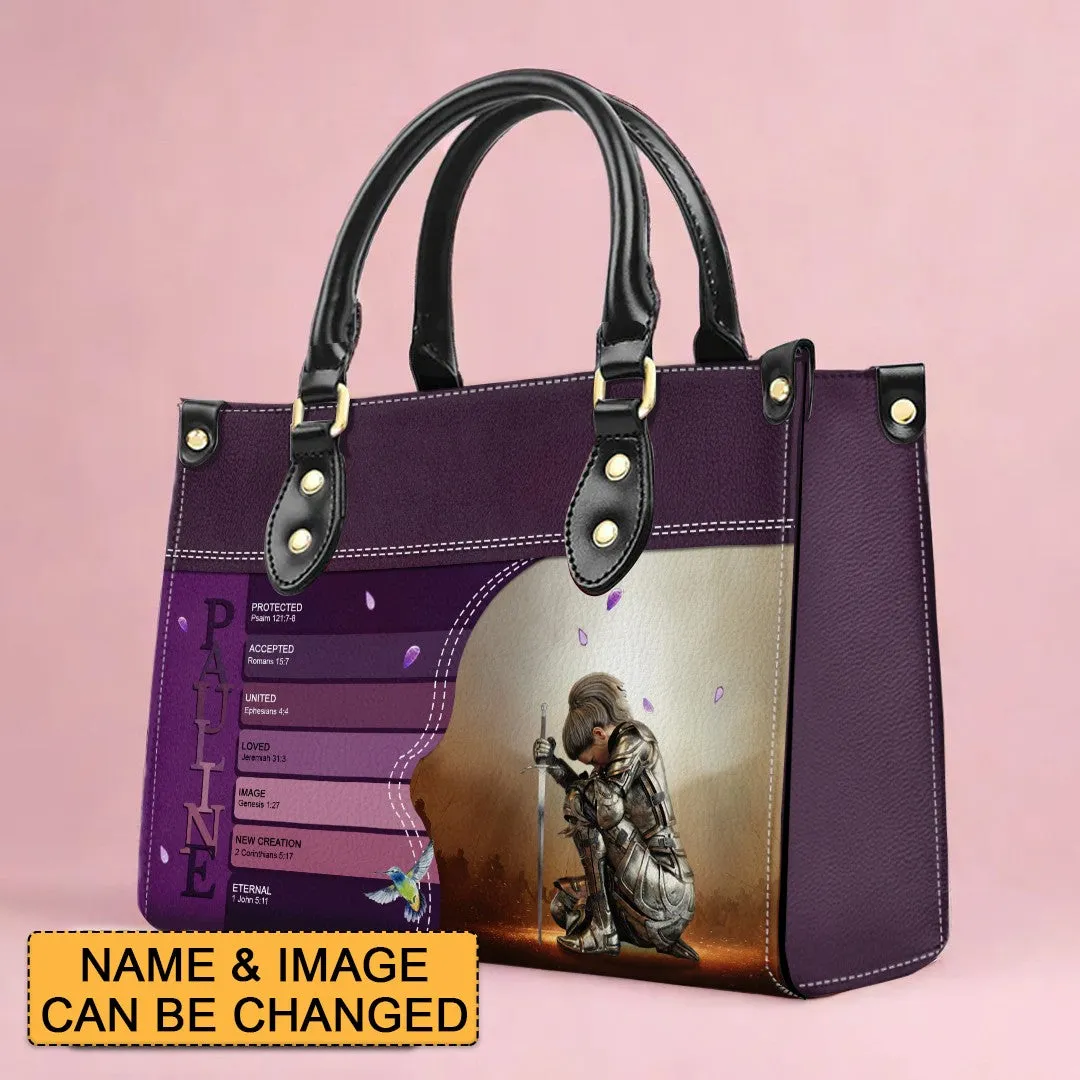Christianartbag Handbags- Uncover the sacred meaning of your name - Personalized Leather Handbag - CABLTB0113225