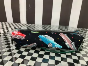 Classic cars and stars boxy pencil case