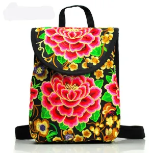 Classy Women's Ethnic Style Embroidered Yunnan Backpacks