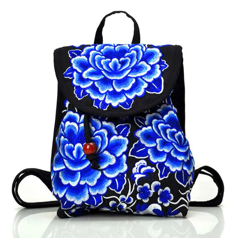 Classy Women's Ethnic Style Embroidered Yunnan Backpacks