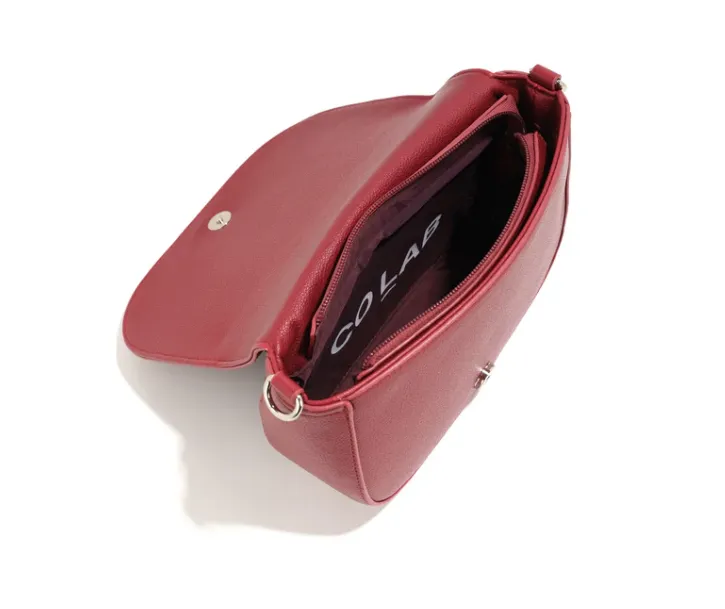 Colab - Janni Flap Crossbody #7275 | Pomegranate