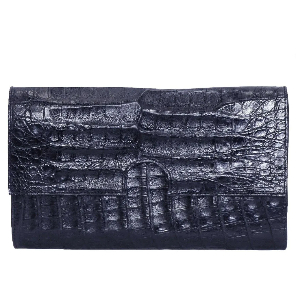 Coly Clutch in Crocodile