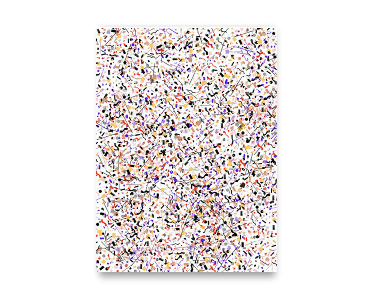 Confetti Hand-knotted Rug in Ivory / Multicolor Limited Edition