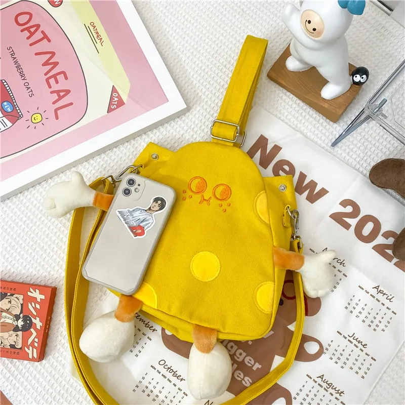 Cute Cheese Crossbody Bag