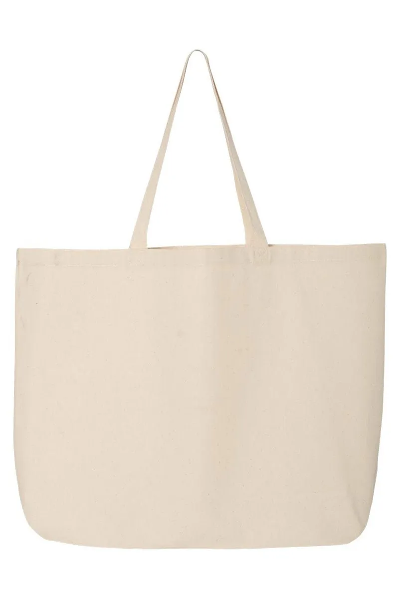 Cutesy Floral Bow Canvas Jumbo Tote