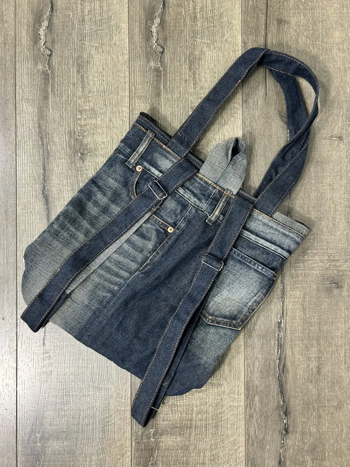 Denim Large Shoulder Bag Rucksack
