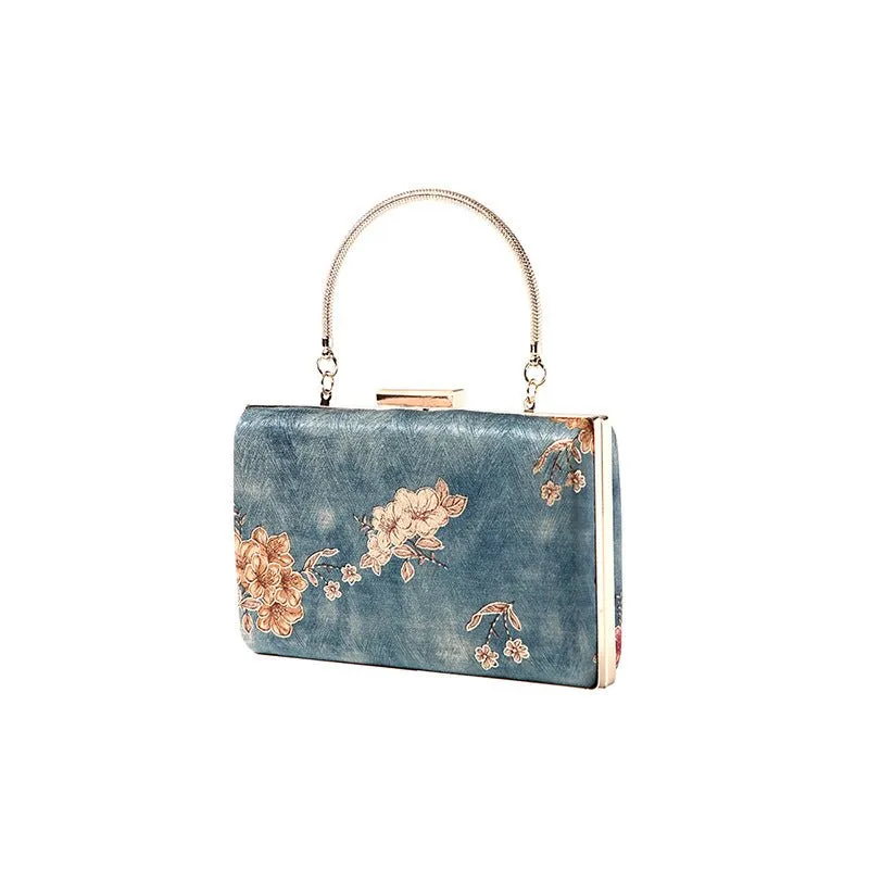 Designer Purses and Handbag Women's Retro Silk Shoulder Clutch Bags