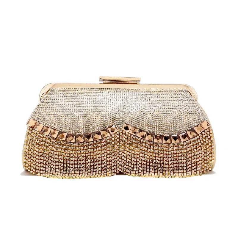 Diamond-Studded Evening Clutch