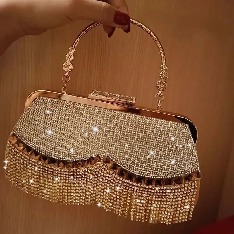 Diamond-Studded Evening Clutch