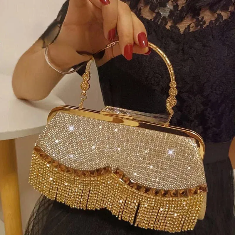 Diamond-Studded Evening Clutch