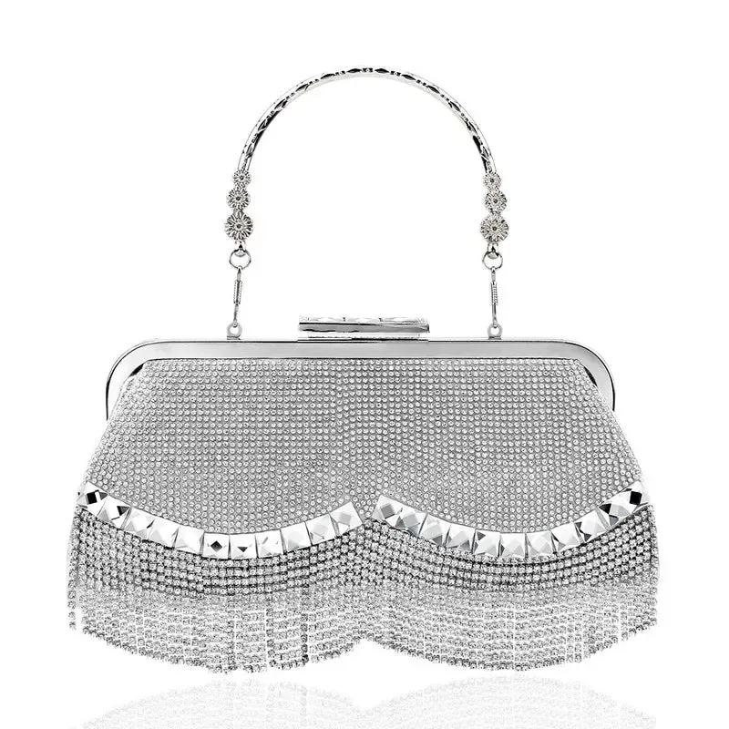 Diamond-Studded Evening Clutch