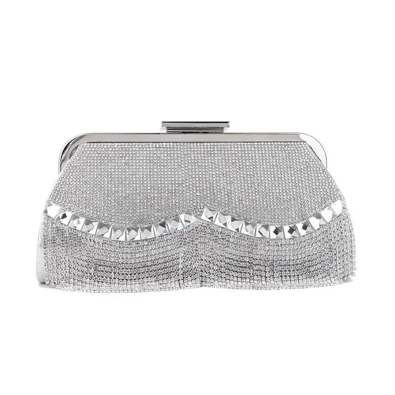 Diamond-Studded Evening Clutch