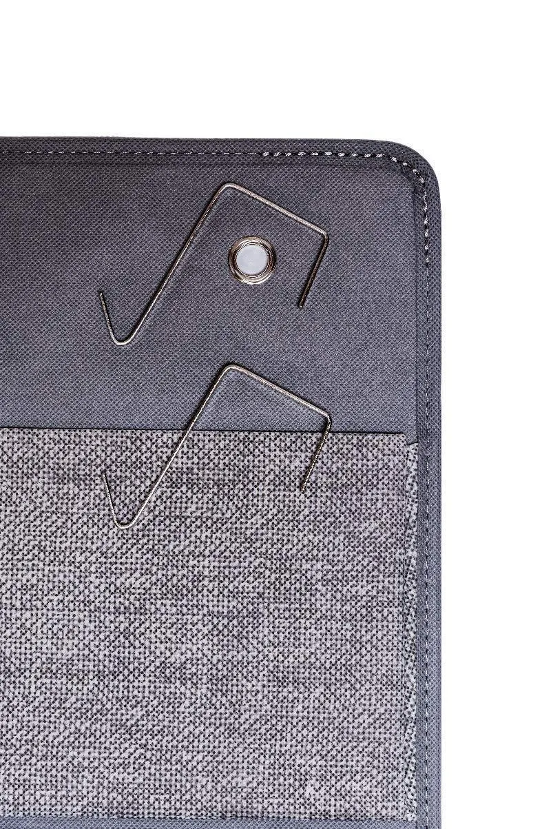 Elegant Wonders 4 Pocket Fabric Wall Organizer for House, Closet Storage and Office with Wall Mount Or for Hanging Over The Door Or Cubicle. WallPockets Accessory by EW. [Gray]