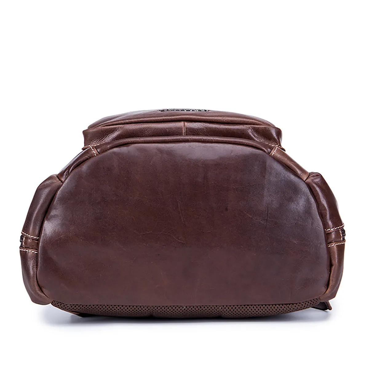 EnzoDesign Cow Nappa Leather Wallet Multi Pockets 15" Laptop Backpack
