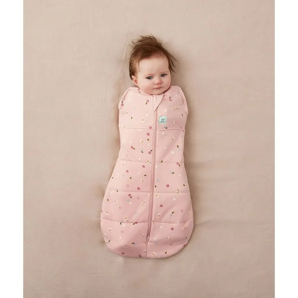 ERGOPOUCH - Organic Cocoon Swaddle Bag  2.5 TOG - Daisies