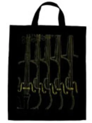 EXTRA LARGE TOTEBAG VIOLIN BLACK & GOLD