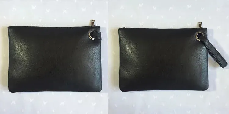 Fashion Solid Women's Clutch Bag Leather Women Envelope Bag Clutch Evening Bag Female Clutches Handbag