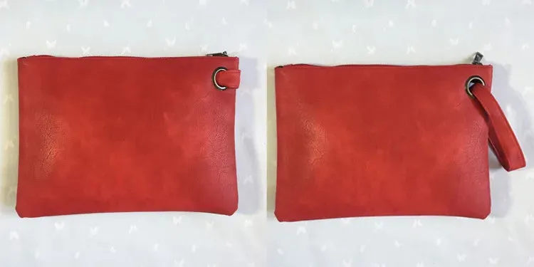 Fashion Solid Women's Clutch Bag Leather Women Envelope Bag Clutch Evening Bag Female Clutches Handbag