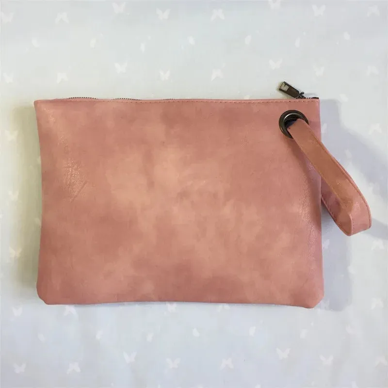 Fashion Solid Women's Clutch Bag Leather Women Envelope Bag Clutch Evening Bag Female Clutches Handbag