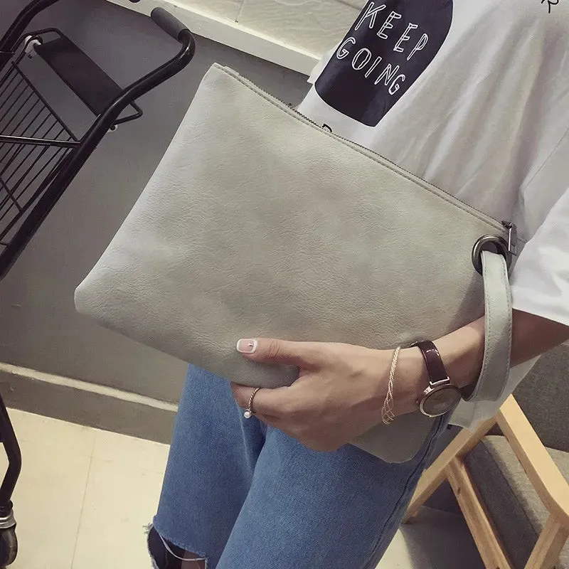 Fashion Solid Women's Clutch Bag Leather Women Envelope Bag Clutch Evening Bag Female Clutches Handbag