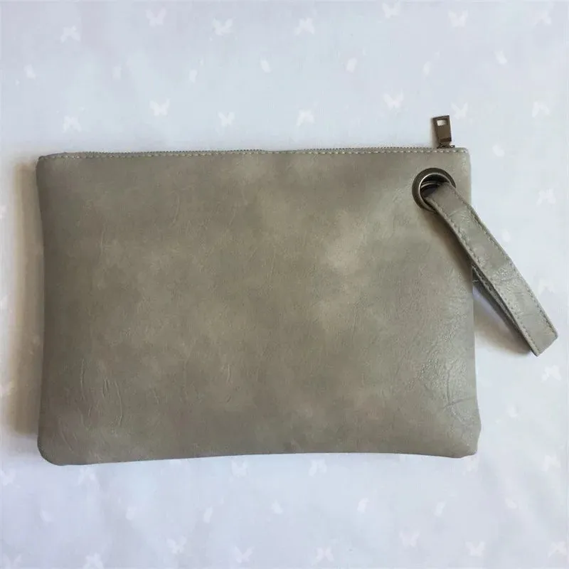 Fashion Solid Women's Clutch Bag Leather Women Envelope Bag Clutch Evening Bag Female Clutches Handbag