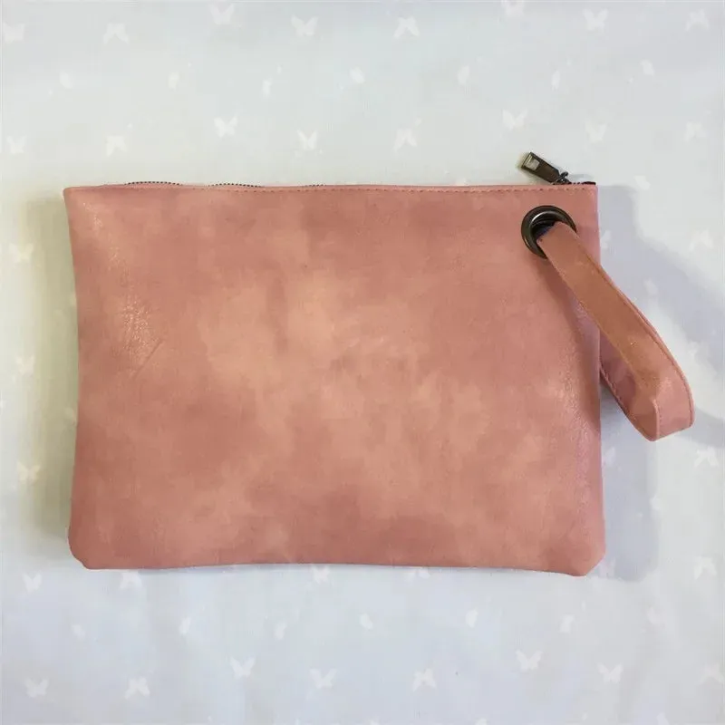 Fashion Solid Women's Clutch Bag Leather Women Envelope Bag Clutch Evening Bag Female Clutches Handbag