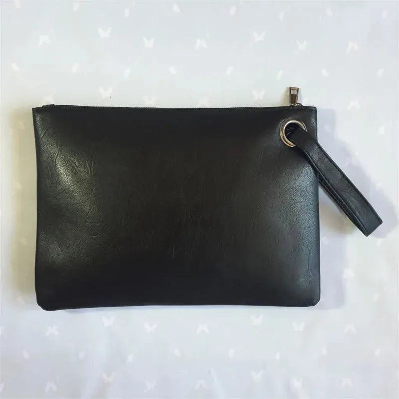 Fashion Solid Women's Clutch Bag Leather Women Envelope Bag Clutch Evening Bag Female Clutches Handbag