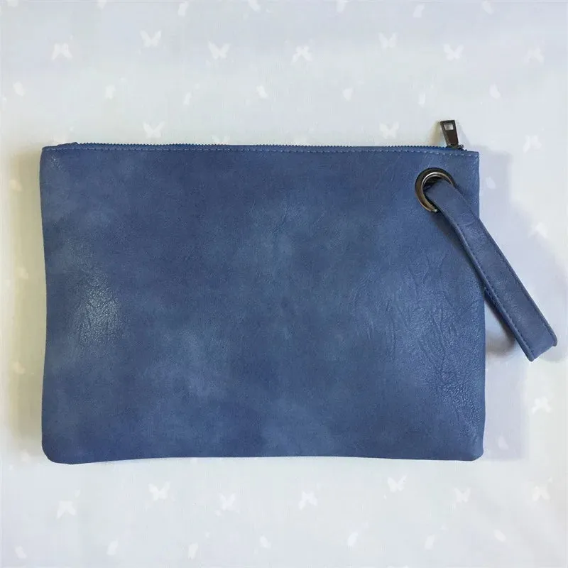 Fashion Solid Women's Clutch Bag Leather Women Envelope Bag Clutch Evening Bag Female Clutches Handbag